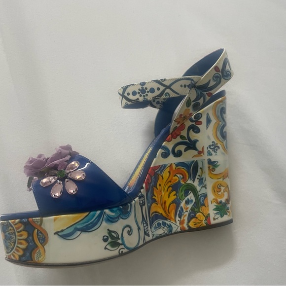 Dolce&Gabbana sandalo zep Maioliche FDO panna - Picture 3 of 6